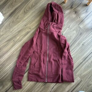 Dark Red Lululemon Scuba Hoodie